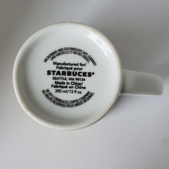 2013 Starbucks Coffee Company Geometric Design Mug 13 fl oz - Picture 7 of 9